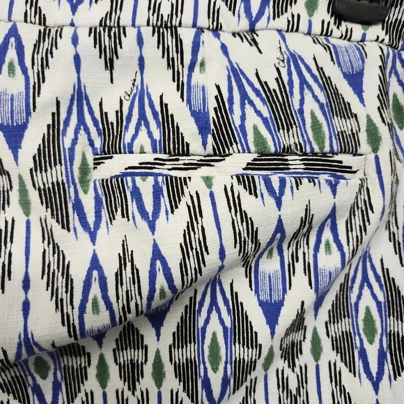 Chico's women's Pull-On multicolor pants size 18 geometric blue and white - Picture 6 of 8